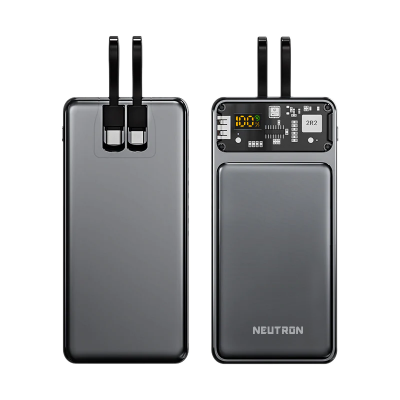 Neutron Dijital Led Ekranlı &Type-C Kablolu Powerbank