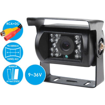 MK-112 700 TVLine Analog Gece Görüşlü Geri Görüş Araç Kamerası