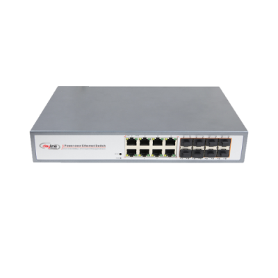 SWP-POE33168PFM Cenova 8 Port PoE + 8 Port Fiber Switch